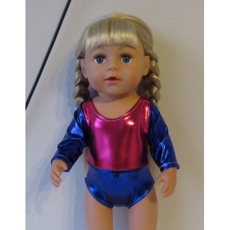 turnpakje hard roze blauw baby born 43cm