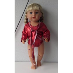 turnpakje rood met vestje baby born 43cm