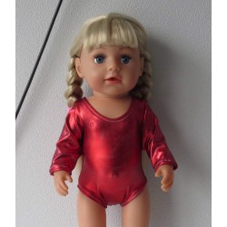 turnpakje rood met vestje baby born 43cm