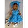 tuinrok blauw sterren baby born 43cm