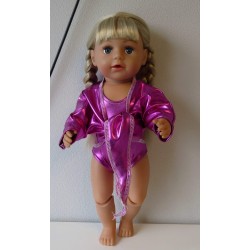 turnpakje hard roze met vest baby born 43cm