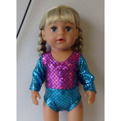 turnpakje roze blauw baby born 43cm