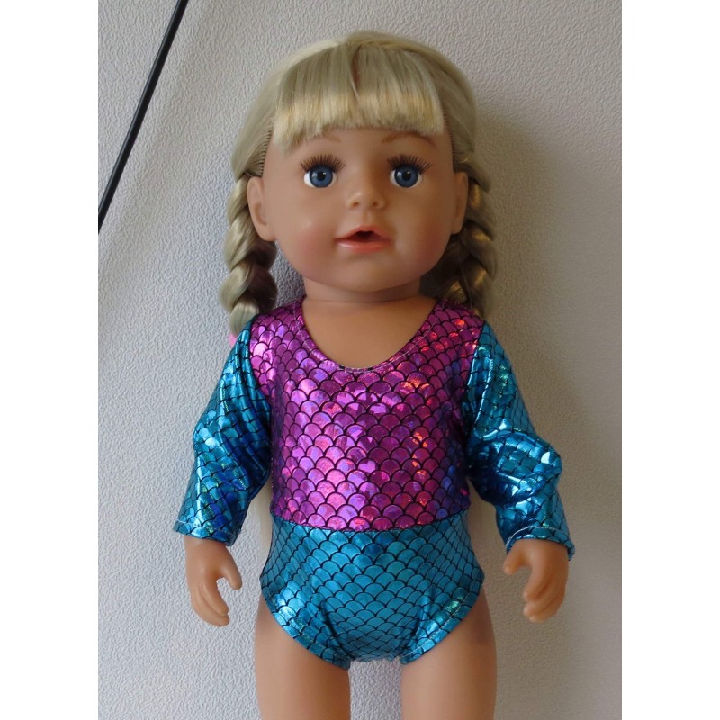 turnpakje roze blauw baby born 43cm