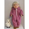gewateerde winterpak oud roze baby born 43cm