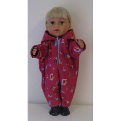 softshell winterpak hard roze baby born 43cm