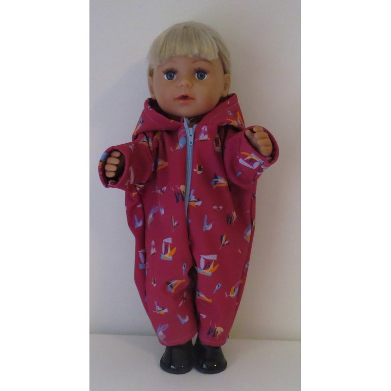 softshell winterpak hard roze baby born 43cm