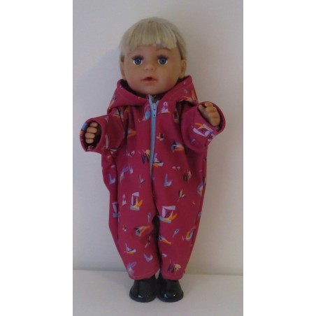 softshell winterpak hard roze baby born 43cm