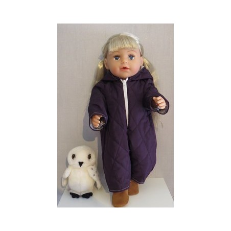 gewateerde winterpak paars baby born 43cm