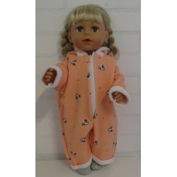 winterpak zalm roze konijnen baby born 43cm