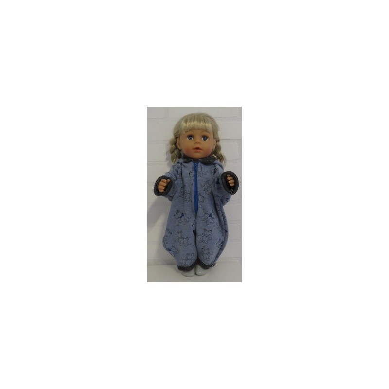 winterpak blauw hond baby born 43cm