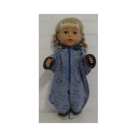 winterpak blauw hond baby born 43cm