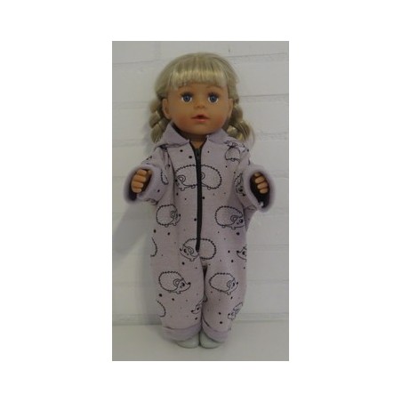 winterpak grijs egels baby born 43cm