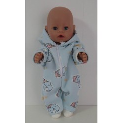 winterpak blauw dieren baby born 43cm