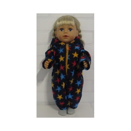winterpak donker blauw sterren baby born 43cm