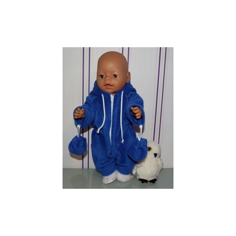 winterpak donker blauw baby born 43cm