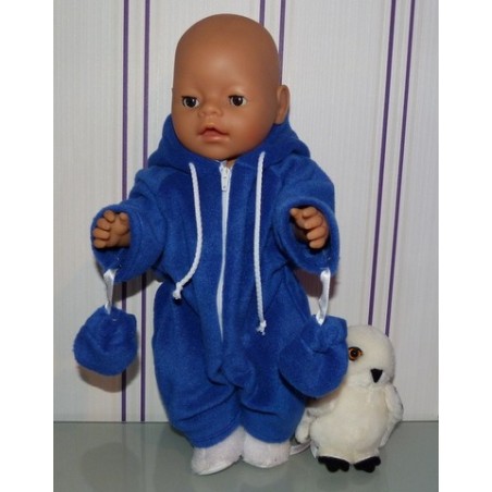 winterpak donker blauw baby born 43cm