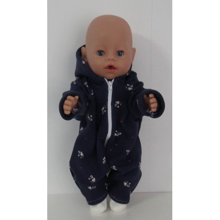winterpak blauw konijnen baby born 43cm
