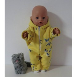 winterpak geel vogels  baby born 43cm