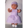 tuinrok lila stippen baby born 43cm