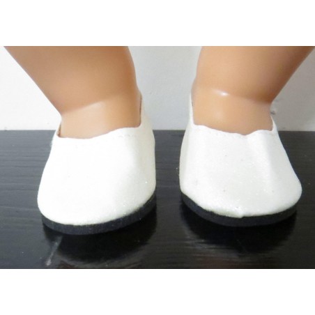 glitter schoentjes wit baby born 43cm