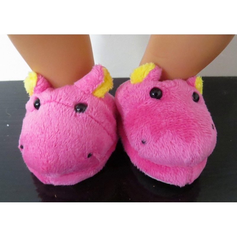 sloffen nijlpaard roze baby born 43cm