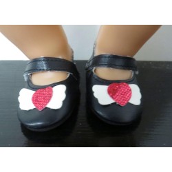 schoentjes zwart baby born 43cm
