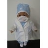 dokters set blauw geruit baby born 43cm