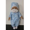 dokters set blauw geruit baby born 43cm