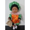 pietpak oranje met groen baby born 43cm