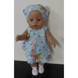 zomerjurk strawberry shortcake muziek baby born 43cm
