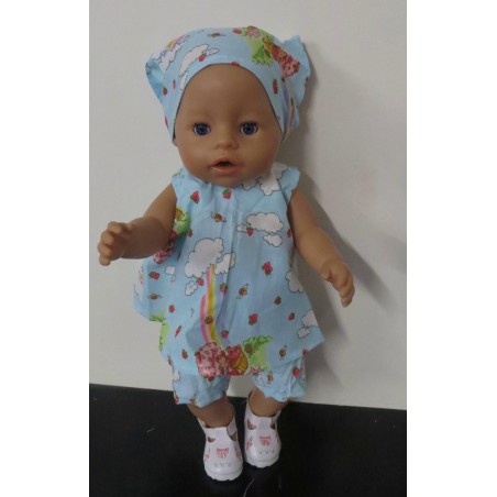 zomerjurk strawberry shortcake muziek baby born 43cm