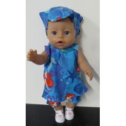zomerjurk disney ariel groot   baby born 43cm