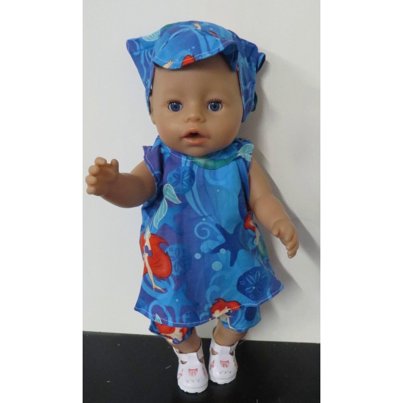 zomerjurk disney ariel groot   baby born 43cm