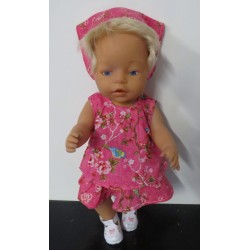 zomersetje hipdepip hard roze baby born 43cm