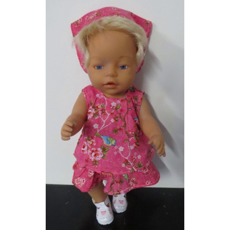 zomersetje hipdepip hard roze baby born 43cm