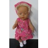 zomersetje hipdepip hard roze baby born 43cm