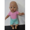 fitness setje kort baby born 43cm