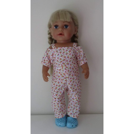 jumpsuit oranje bladeren baby born 43cm