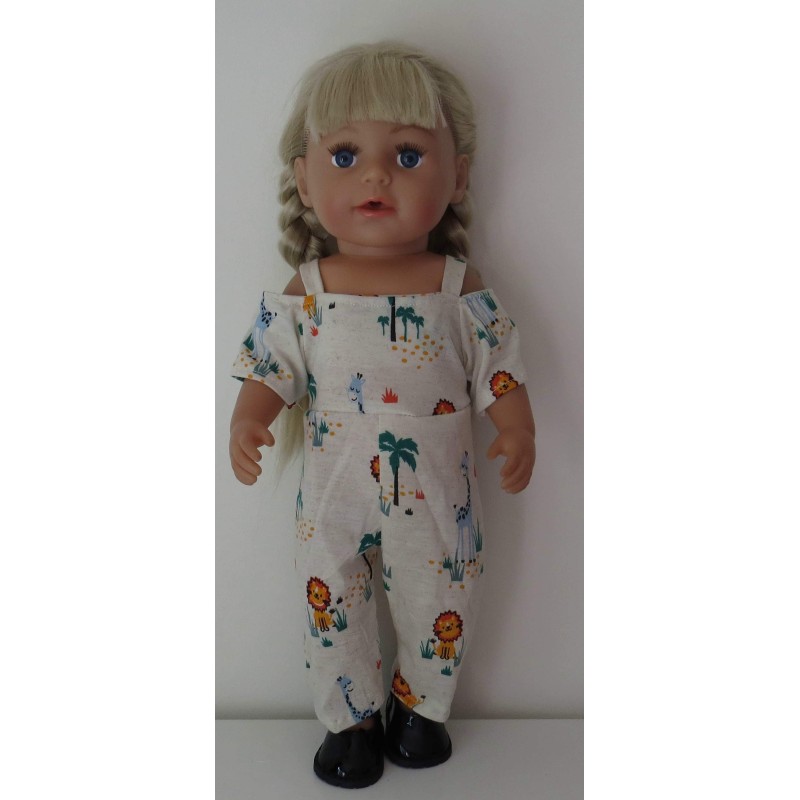 jumpsuit leeuw baby born 43cm