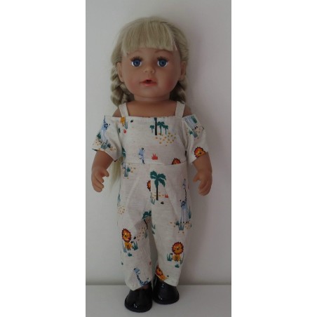 jumpsuit leeuw baby born 43cm