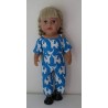 jumpsuit blauw olifanten baby born 43cm