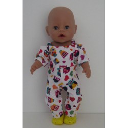 jumpsuit uilen baby born 43cm