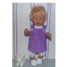 tuinrok lila slangen print baby born 43cm
