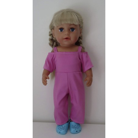 jumpsuit hard roze baby born 43cm