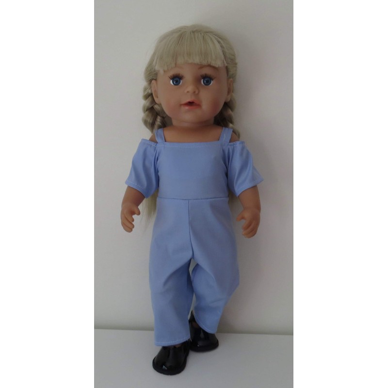 jumpsuit blauw baby born 43cm