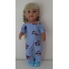 jumpsuit blauw jet baby born 43cm