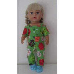 jumpsuit groen baby born 43cm