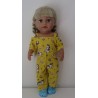 jumpsuit geel eenhoorn baby born 43cm