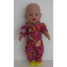 jumpsuit rood snoepjes baby born 43cm