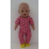 jumpsuit rood baby born 43cm